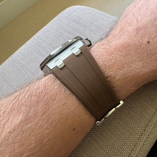 Brown Rubber Strap, Royal Oak Offshore 42mm