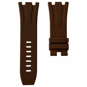 Brown Rubber Strap for Audemars Piguet Royal Oak Offshore 44mm