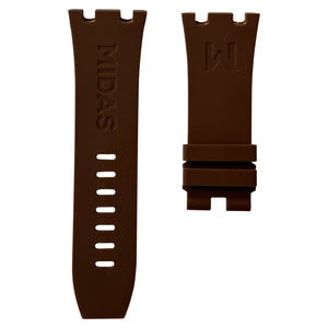 Brown Rubber Strap for Audemars Piguet Royal Oak Offshore 44mm