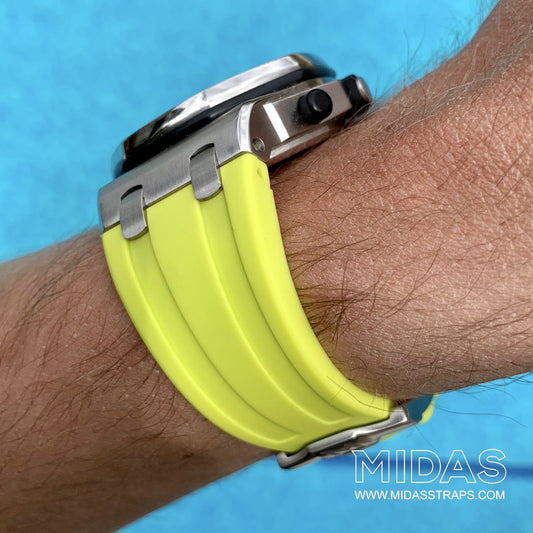 Acid Green Rubber Strap, Royal Oak Offshore 42mm