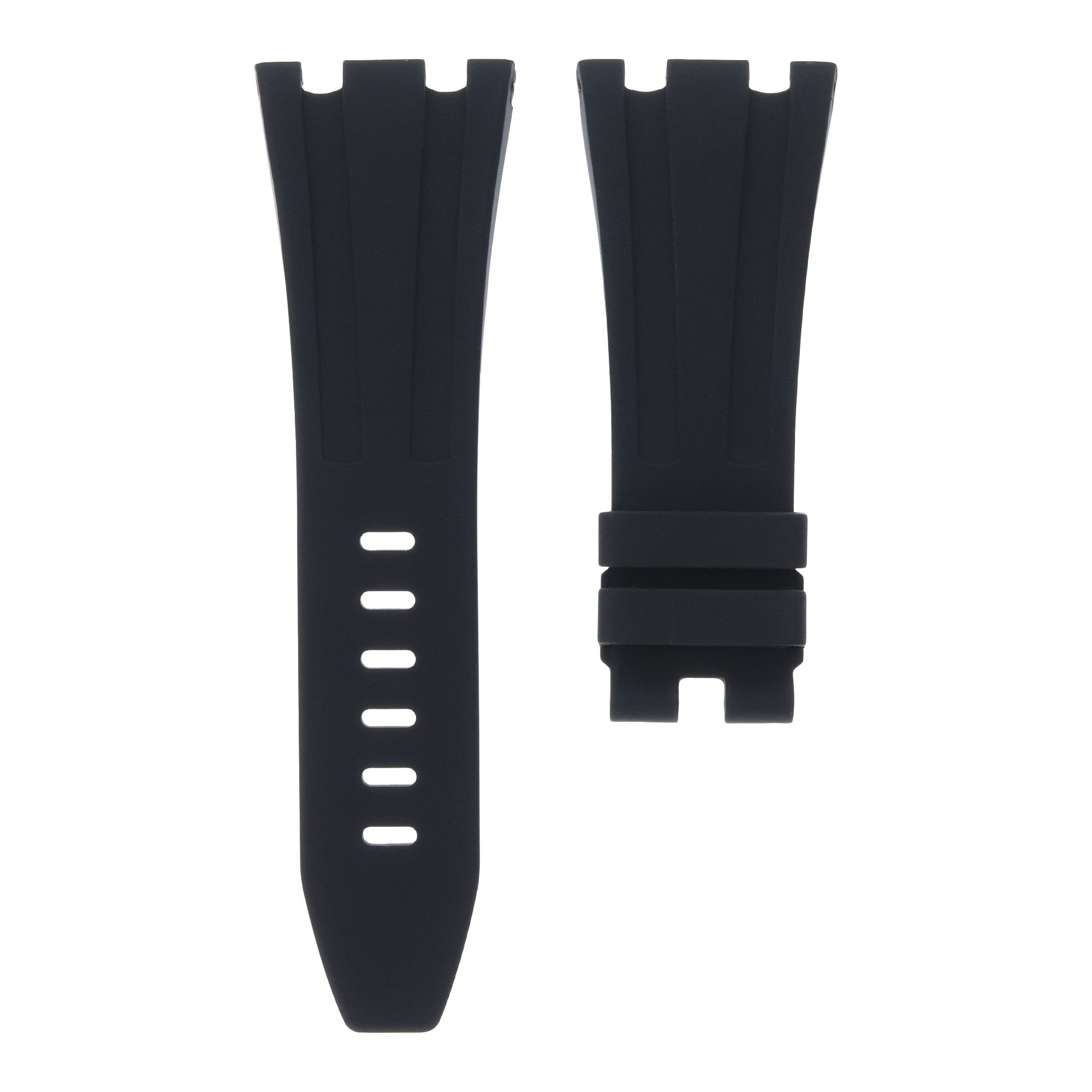 Black Royal Oak Offshore 42mm rubber strap by MIDAS