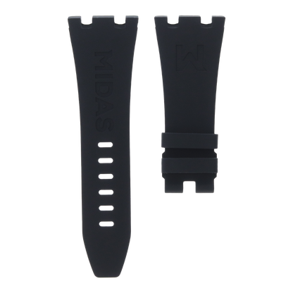 Audemars Piguet Royal Oak Offshore 42mm black rubber strap back view MIDAS straps