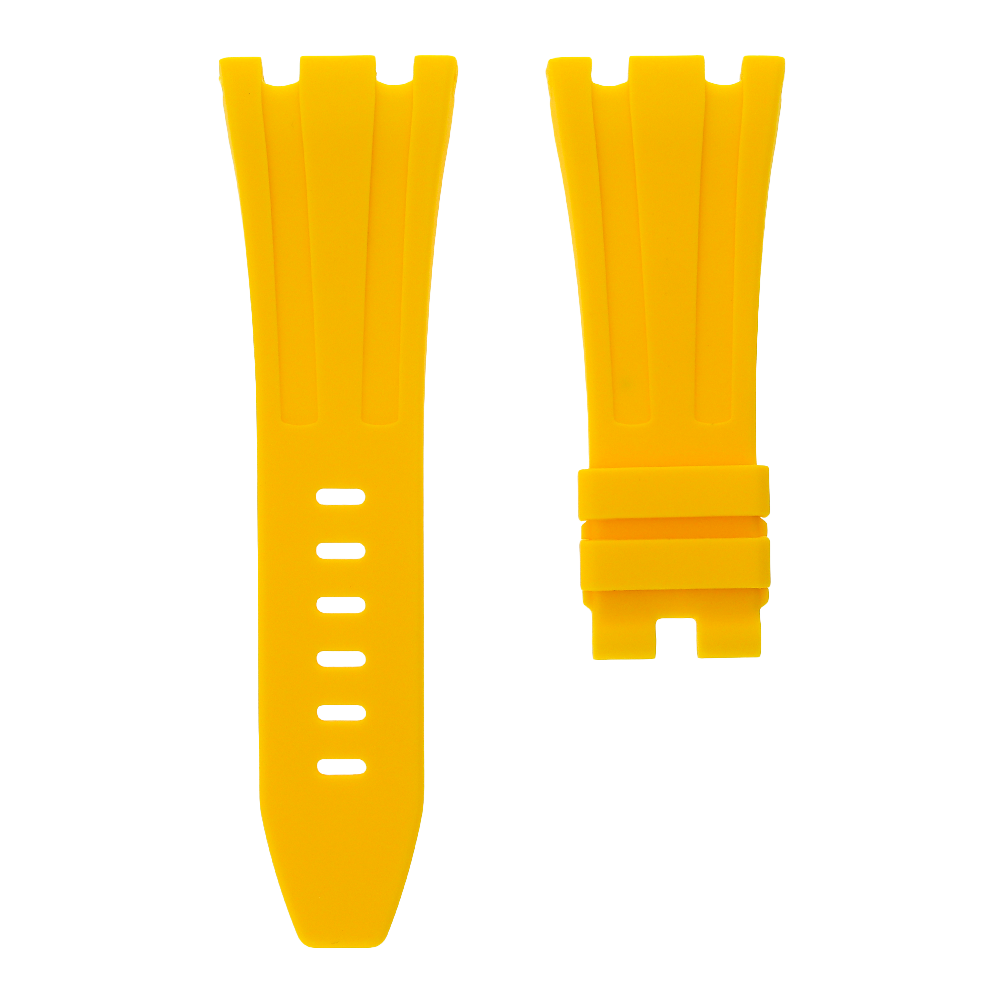 Yellow Royal Oak Offshore 42mm rubber strap by MIDAS