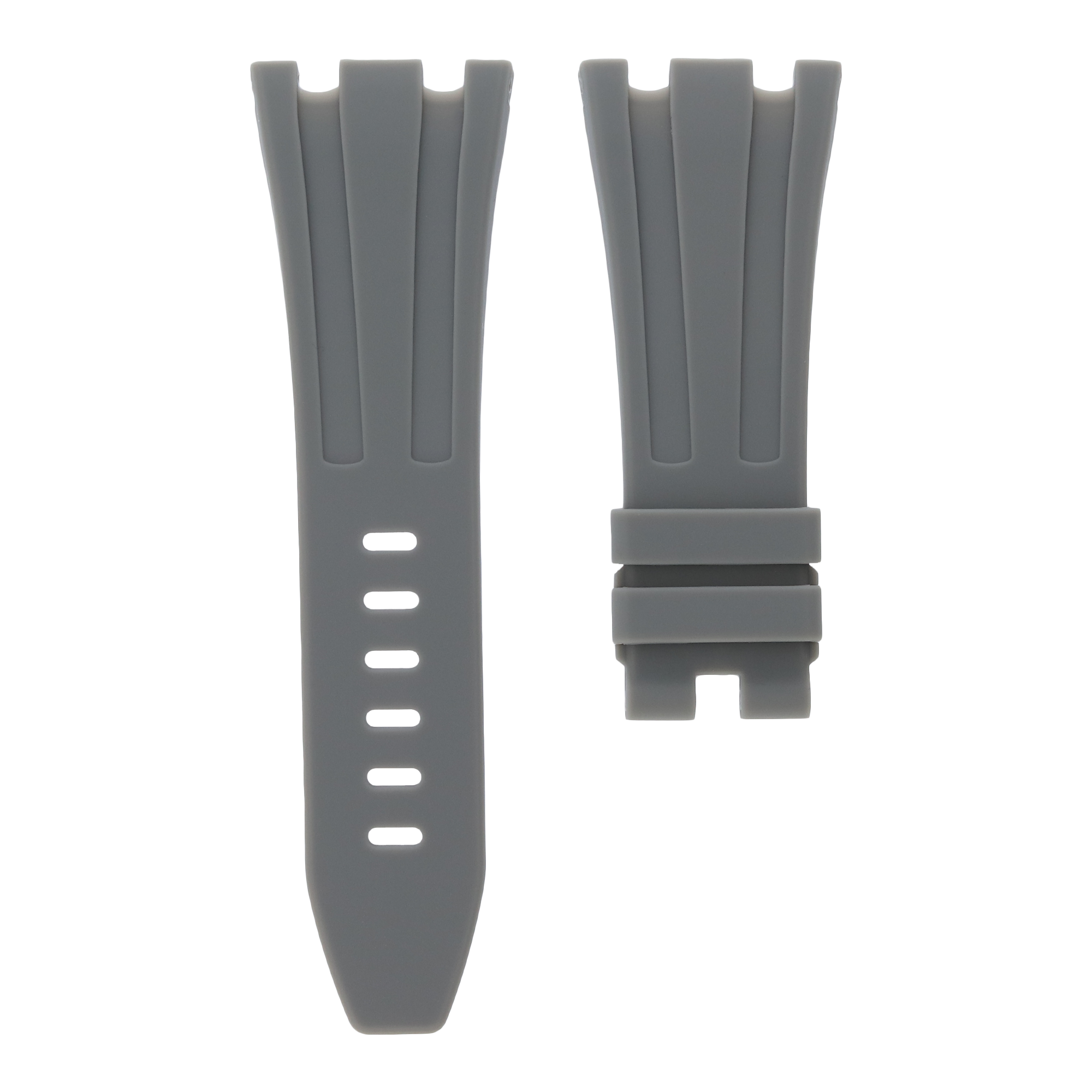 Grey Royal Oak Offshore 42mm rubber strap by MIDAS