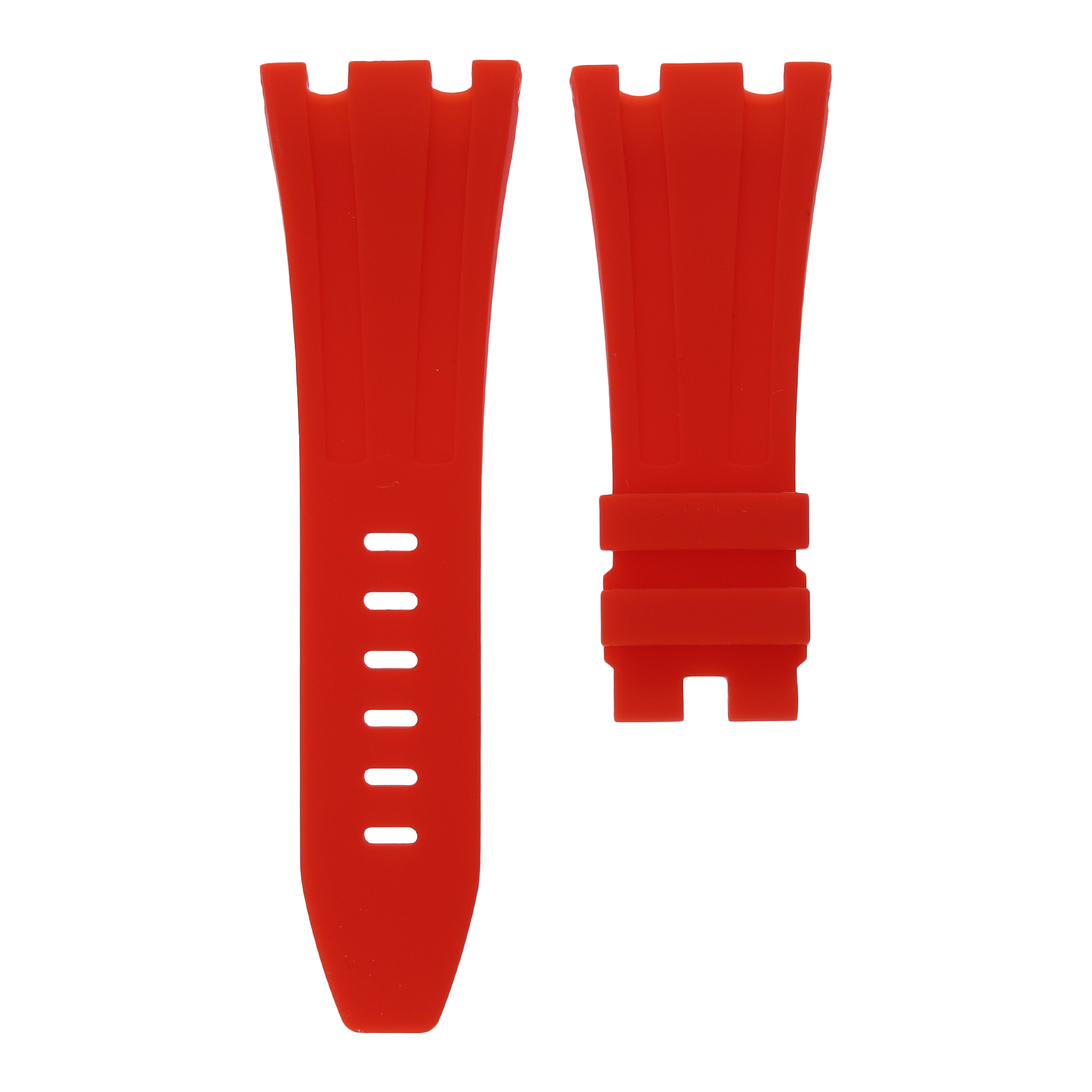 Red Royal Oak Offshore 42mm rubber strap by MIDAS