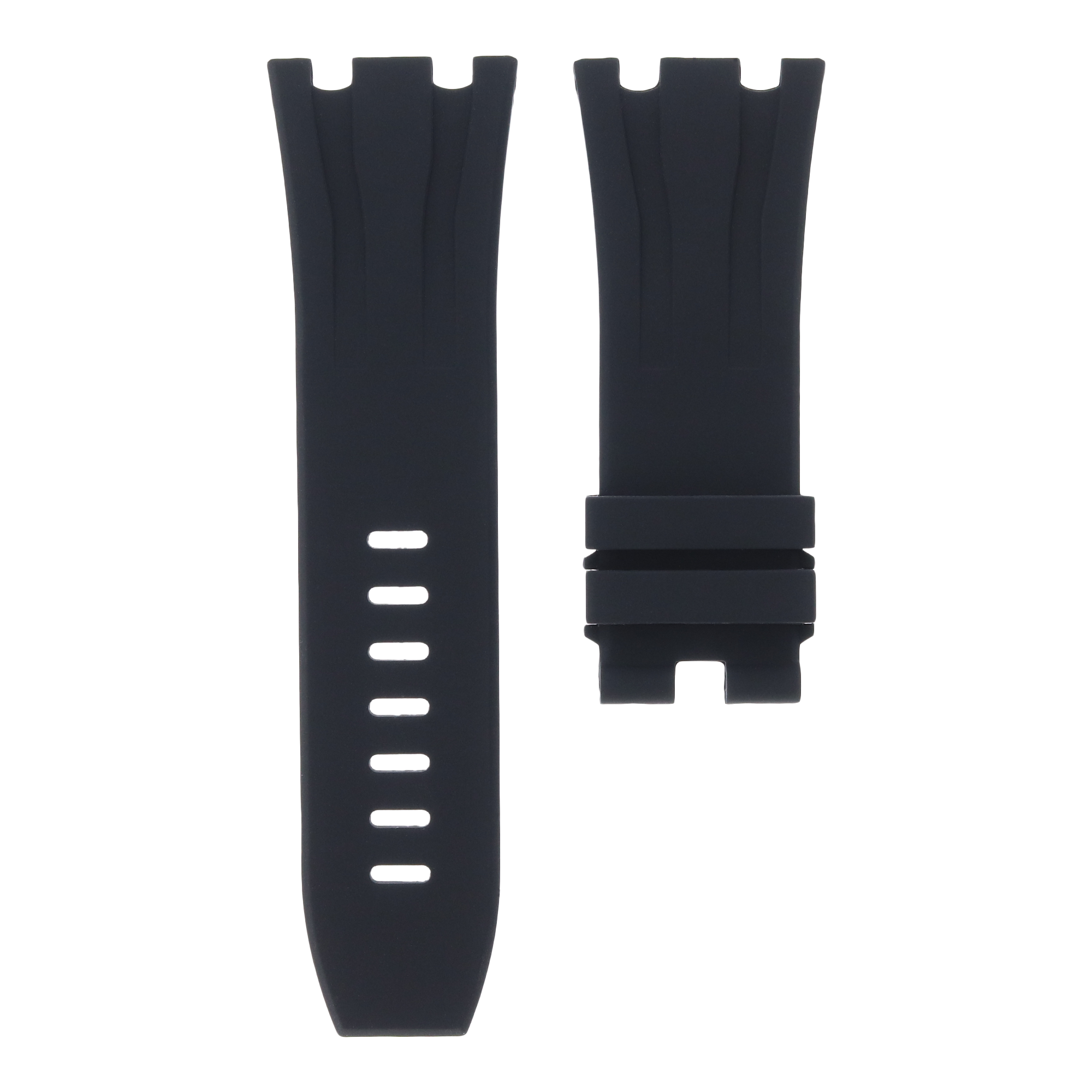 Black Royal Oak Offshore 44mm rubber strap by MIDAS