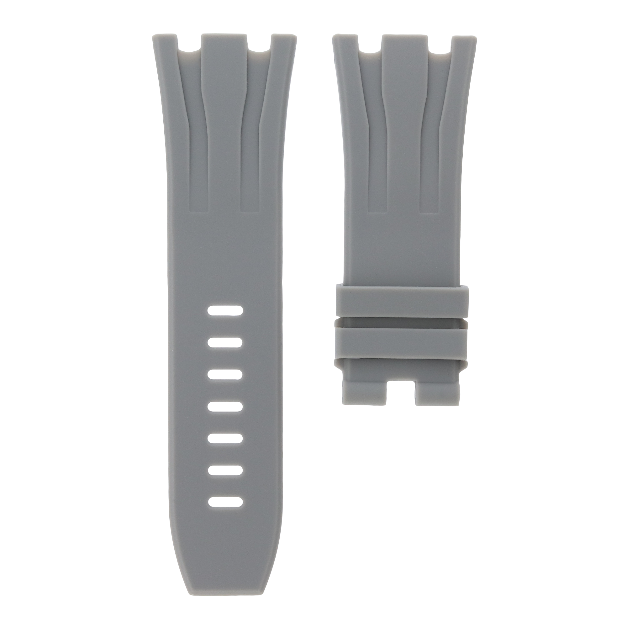Grey Royal Oak Offshore 44mm rubber strap by MIDAS