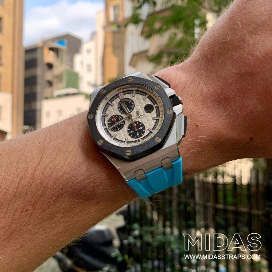 Riviera Blue Rubber Strap, Royal Oak Offshore 44mm
