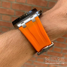 Load image into Gallery viewer, MIDAS Orange AP Rubber Strap for Audemars Piguet Royal Oak Offshore 44mm