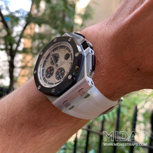 Load image into Gallery viewer, MIDAS Transparent Clear AP Rubber Strap for Audemars Piguet Royal Oak Offshore 44mm