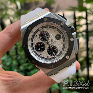 Transparent Clear Rubber Strap for Audemars Piguet Royal Oak Offshore 44mm