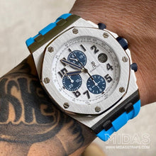 Load image into Gallery viewer, Riviera Blue Rubber Strap for Audemars Piguet Royal Oak Offshore 42mm