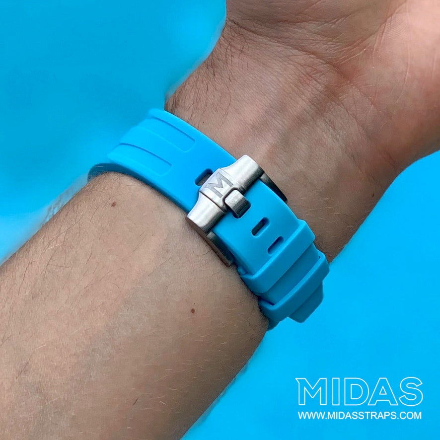 Riviera Blue Rubber Strap, Royal Oak Offshore 42mm