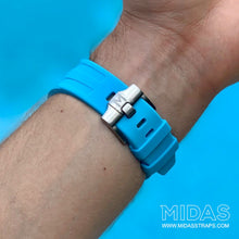 Load image into Gallery viewer, MIDAS Riviera Blue AP Rubber Strap for Audemars Piguet Royal Oak Offshore 42mm