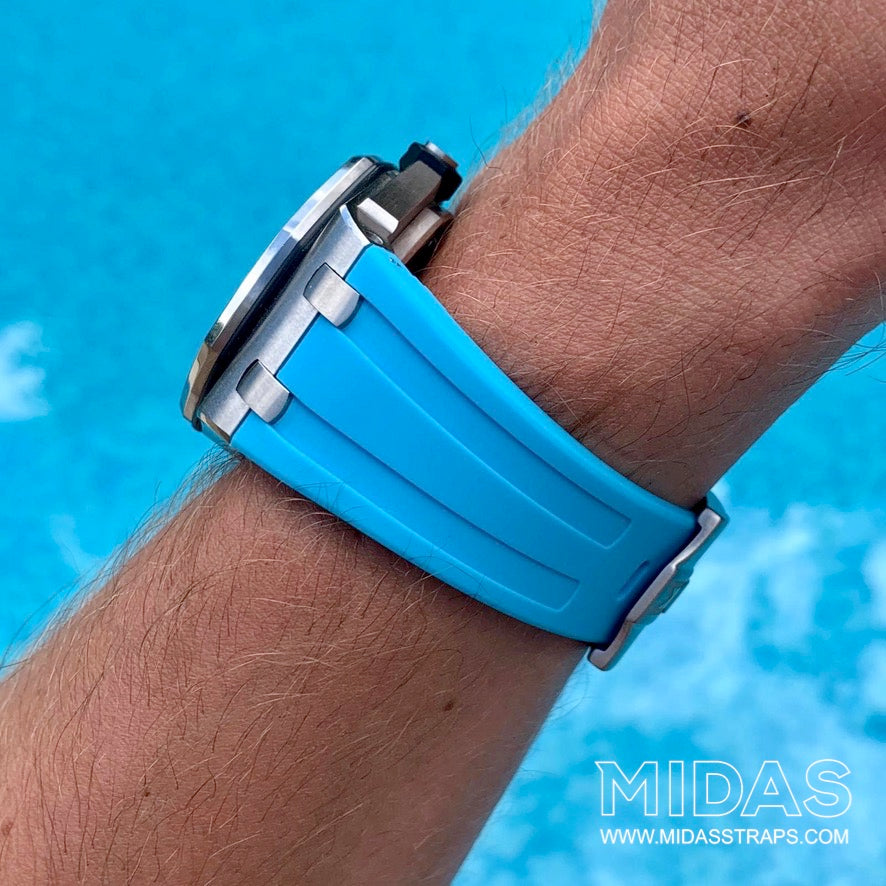 Riviera Blue Rubber Strap, Royal Oak Offshore 42mm