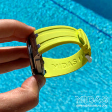 Load image into Gallery viewer, MIDAS Acid Green AP Rubber Strap for Audemars Piguet Royal Oak Offshore 42mm