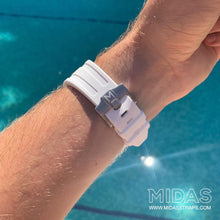 Load image into Gallery viewer, MIDAS White AP Rubber Strap for Audemars Piguet Royal Oak Offshore 42mm