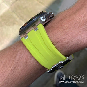 Acid Green Rubber Strap for Audemars Piguet Royal Oak Offshore 44mm