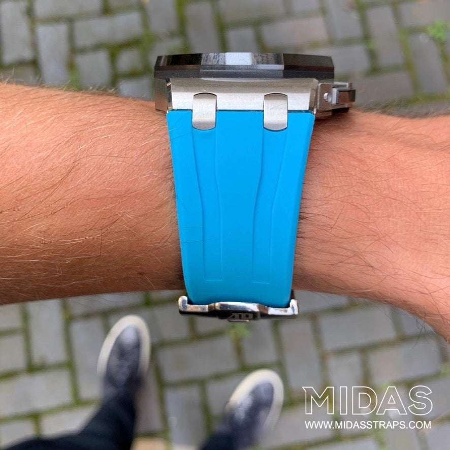 Riviera Blue Rubber Strap, Royal Oak Offshore 44mm