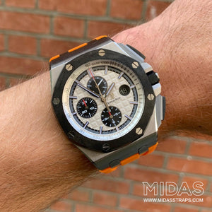 Fresh Orange Rubber Strap for Audemars Piguet Royal Oak Offshore 44mm