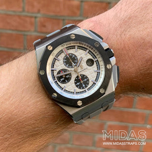 Nardo Grey Rubber Strap for Audemars Piguet Royal Oak Offshore 44mm