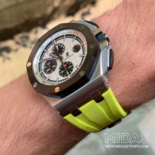Load image into Gallery viewer, Acid Green Rubber Strap for Audemars Piguet Royal Oak Offshore 44mm