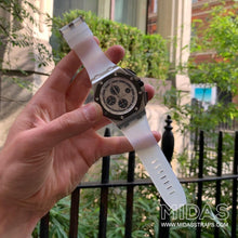 Load image into Gallery viewer, MIDAS Transparent Clear AP Rubber Strap for Audemars Piguet Royal Oak Offshore 44mm
