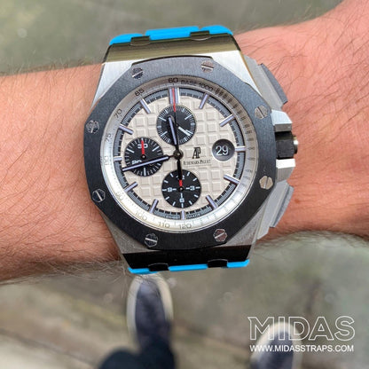 Riviera Blue Rubber Strap, Royal Oak Offshore 44mm