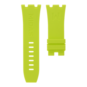 MIDAS Acid Green AP Rubber Strap for Audemars Piguet Royal Oak Offshore 44mm