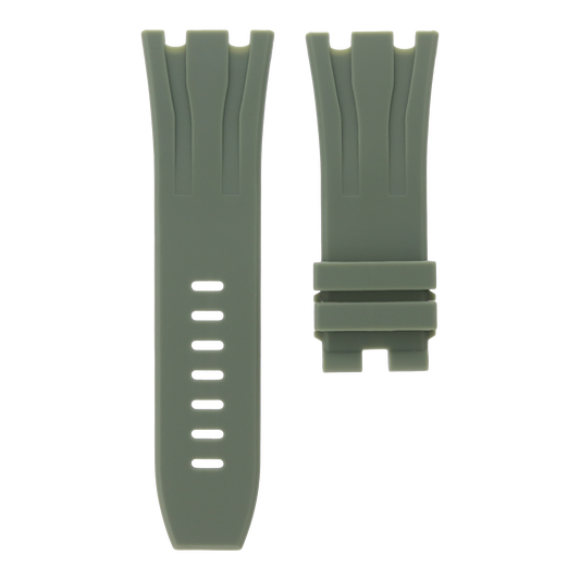 Khaki Green Rubber Strap, Royal Oak Offshore 44mm