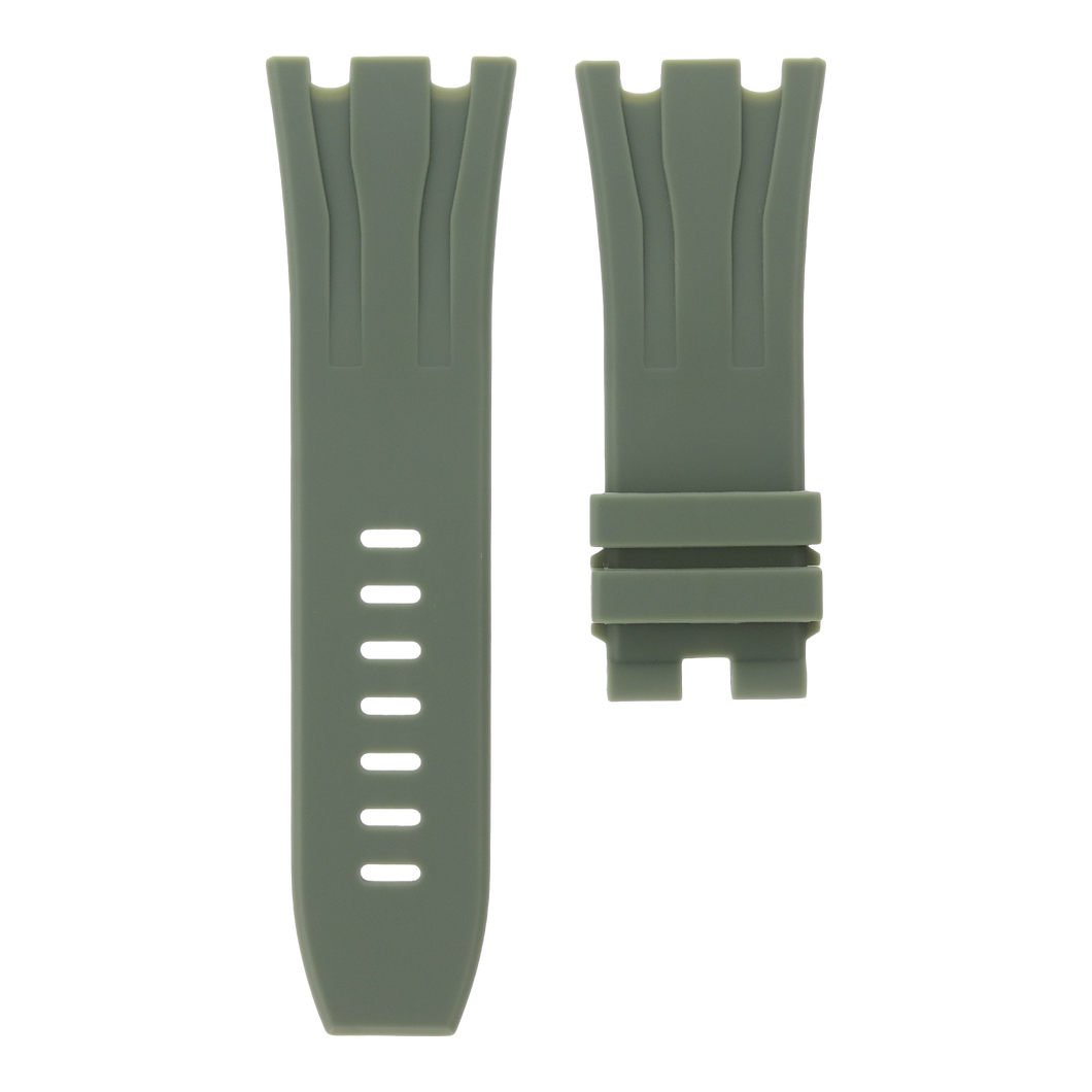 Khaki Green Rubber Strap for Audemars Piguet Royal Oak Offshore 44mm