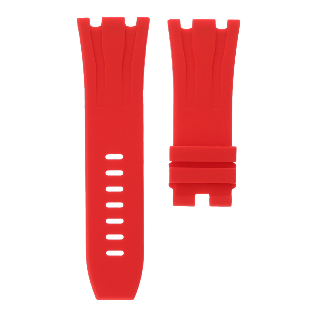 MIDAS Red AP Rubber Strap for Audemars Piguet Royal Oak Offshore 44mm