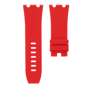 MIDAS Red AP Rubber Strap for Audemars Piguet Royal Oak Offshore 44mm