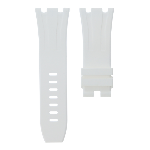 MIDAS White AP Rubber Strap for Audemars Piguet Royal Oak Offshore 44mm