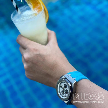 Riviera Blue Rubber Strap, Royal Oak Offshore 44mm