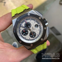 Load image into Gallery viewer, Acid Green Rubber Strap for Audemars Piguet Royal Oak Offshore 44mm