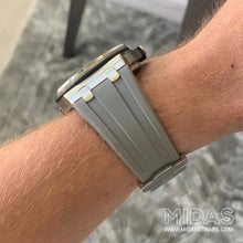 Load image into Gallery viewer, MIDAS Grey AP Rubber Strap for Audemars Piguet Royal Oak Offshore 42mm
