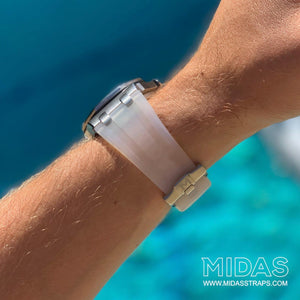 MIDAS AP Transparent Clear Rubber Strap for Audemars Piguet Royal Oak Offshore 42mm